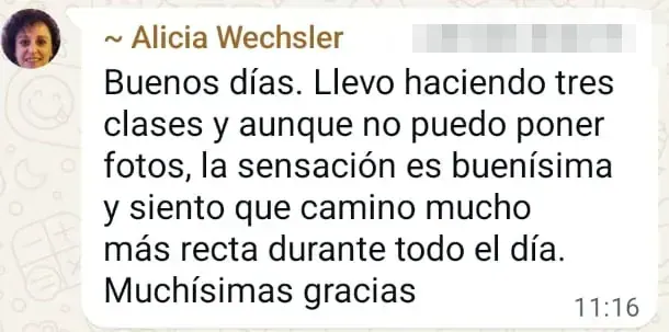Testimonio de una alumna